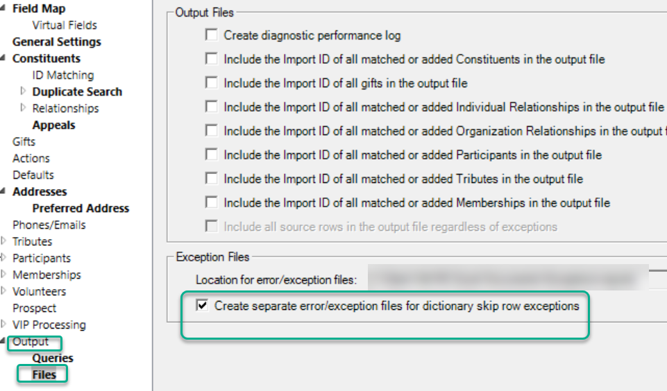 How to Create a Skip Row Dictionary in ImportOmatic