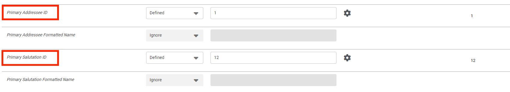 How to Map Addressee/Salutations or Additional Addressees/Salutations