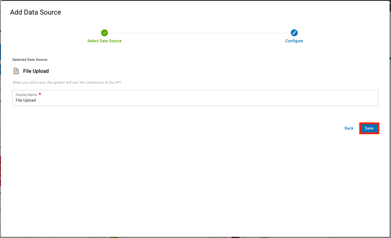 How to Add a File Upload Data Source