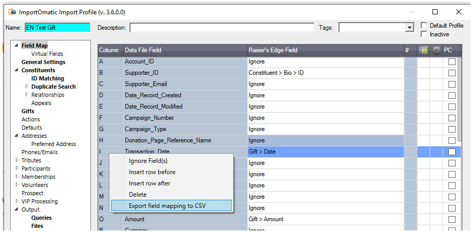 ImportOmatic - Engaging Networks Connector Pre-Implementation Checklist